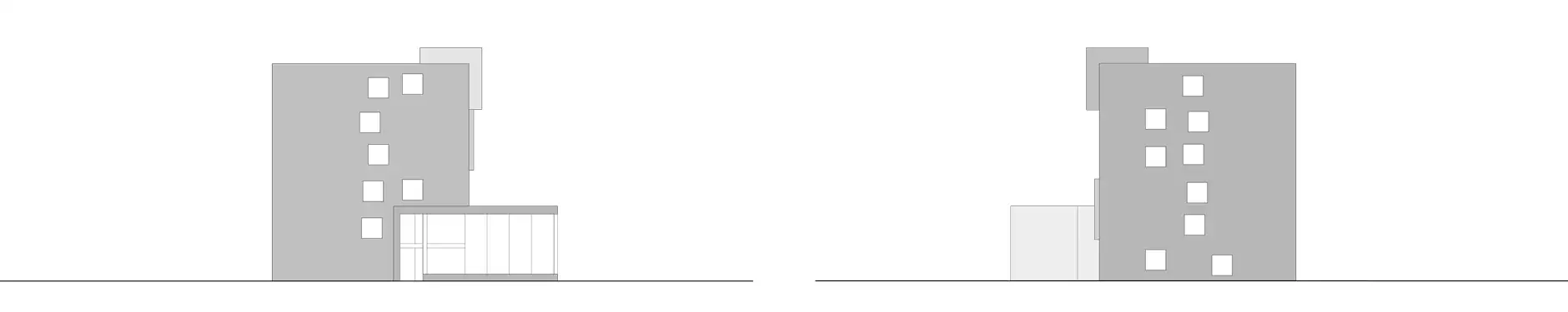 D13 HP Ost und Westfassade