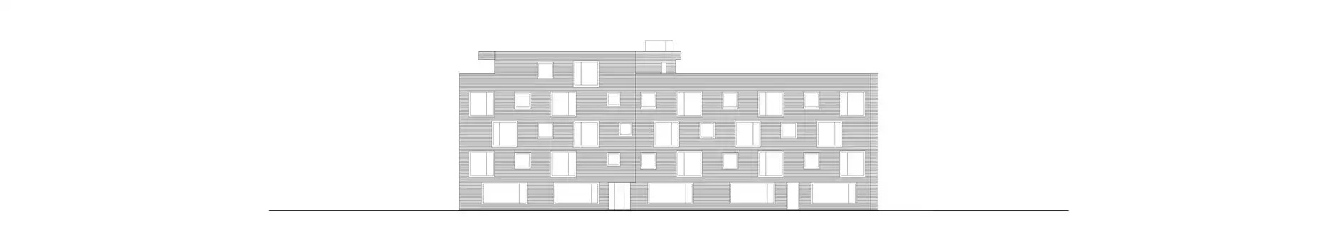 D25 HP Haus B Fassade Süd