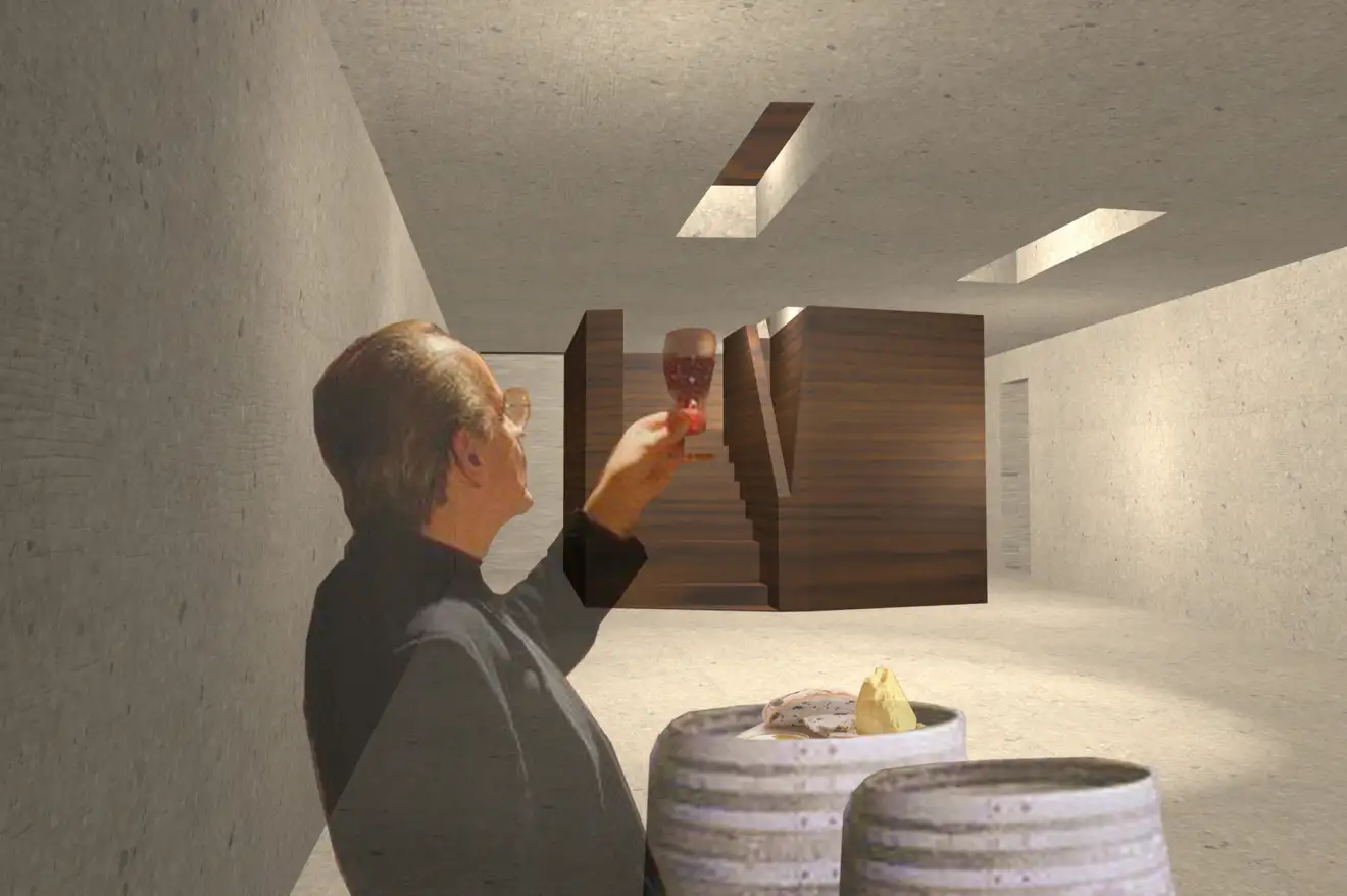 D74 Visualisierung Innen Weinkeller
