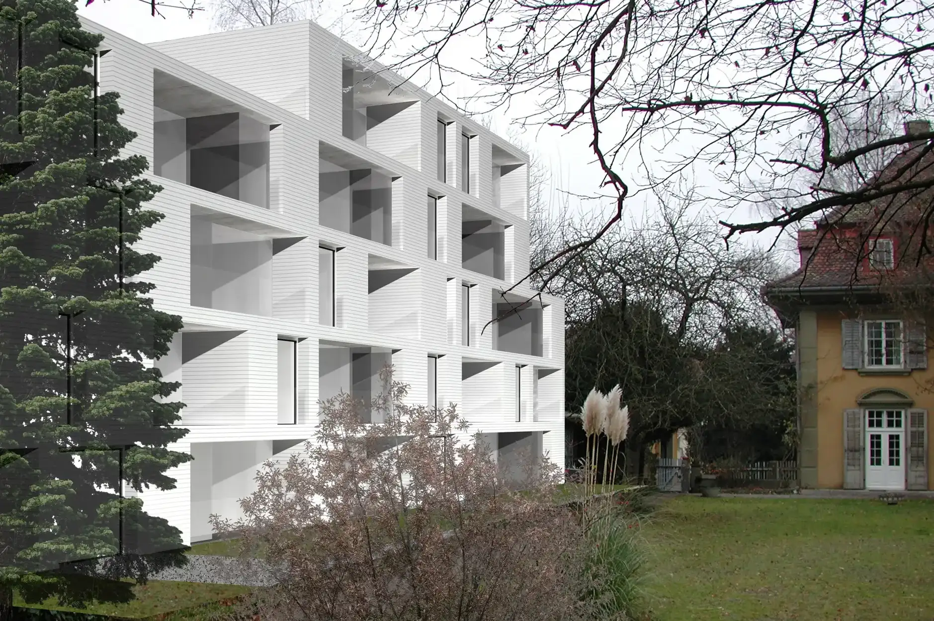 E07 Visualisierung Aussen Westfassade