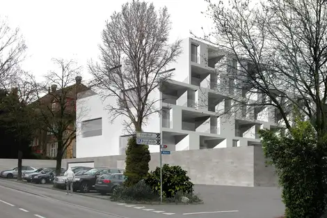 E07 Visualisierung Aussen Südwestfassade