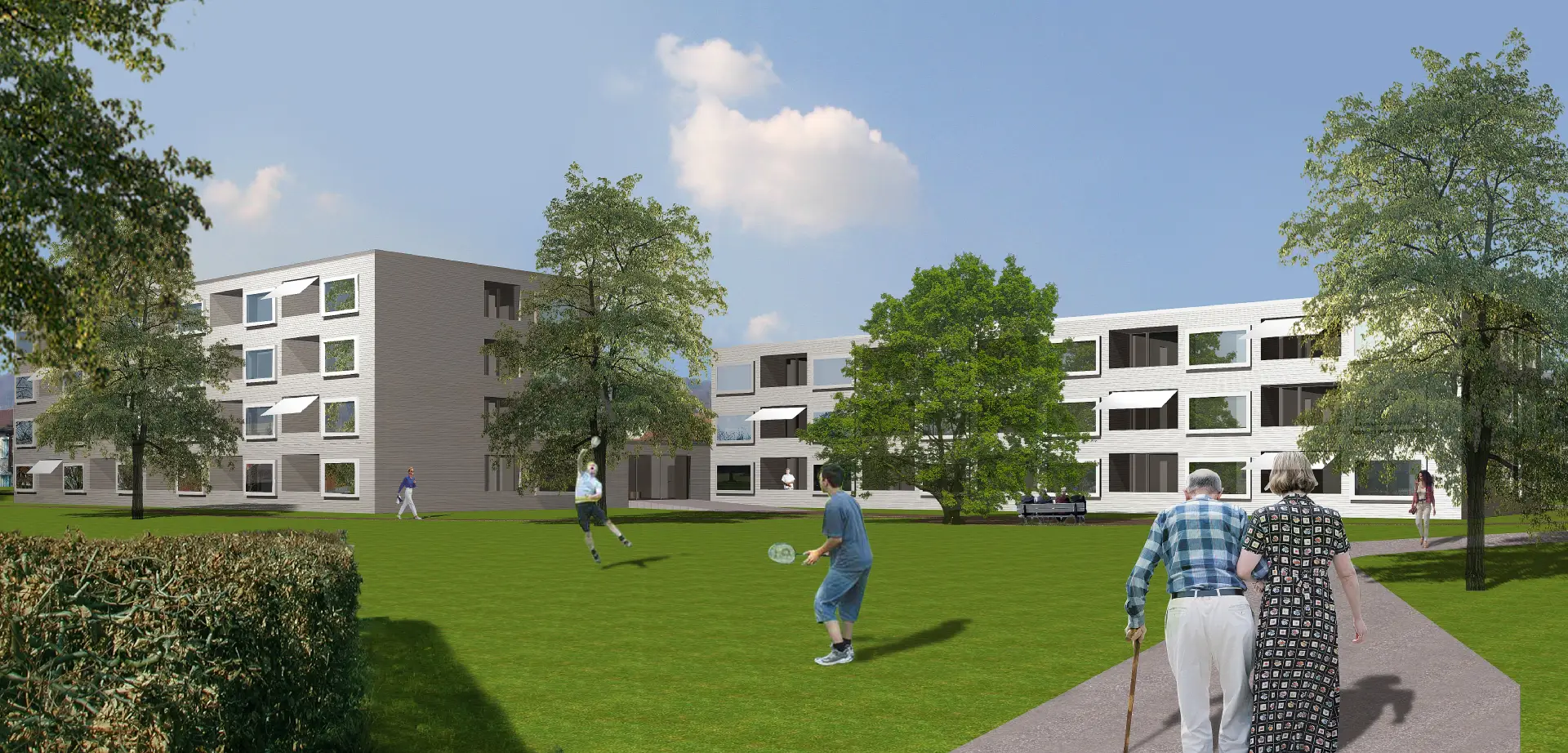 E12 Visualisierung Aussen Westfassade Header