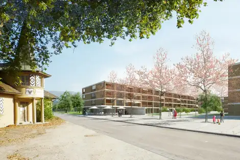 E61 Visualisierung Aussen Strassenfassade