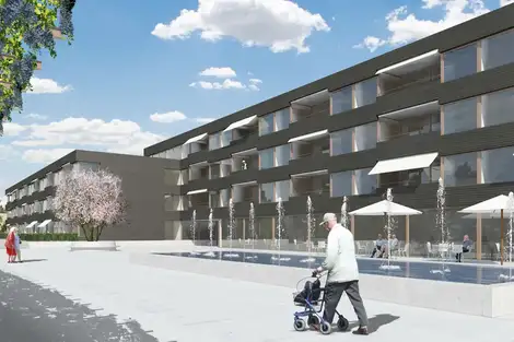 E62 Visualisierung Aussen Fassade Süd