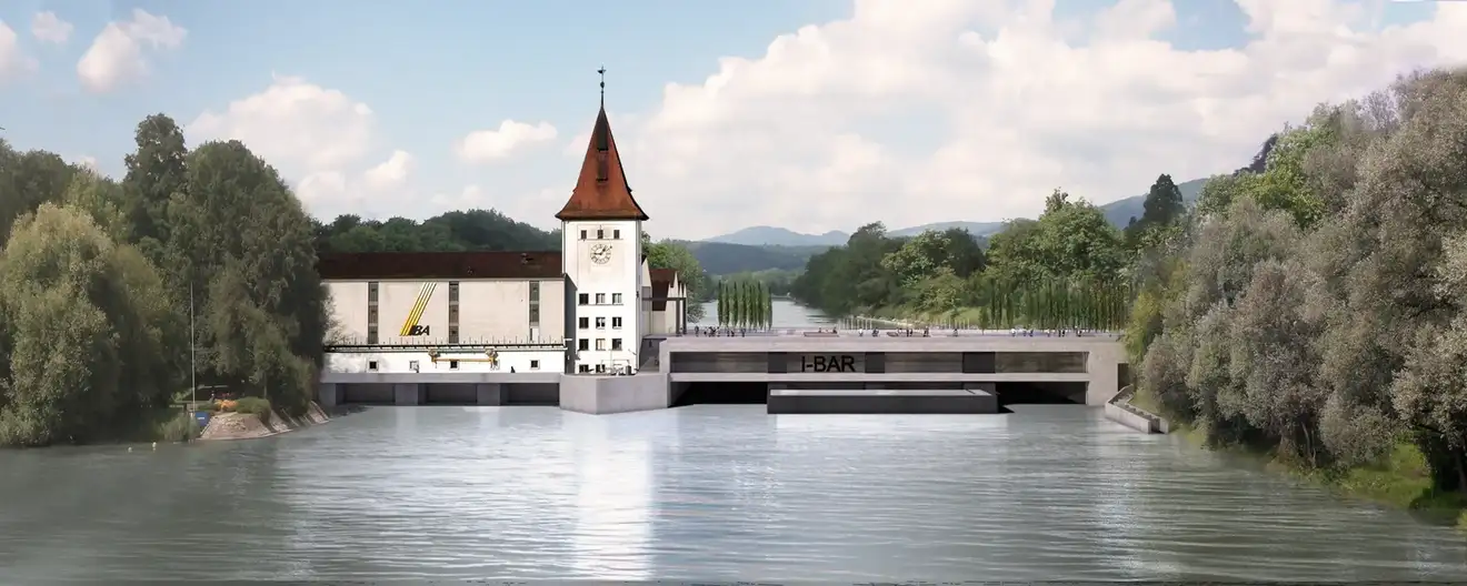 E63 Visualisierung Aussen Ostfassade Aare