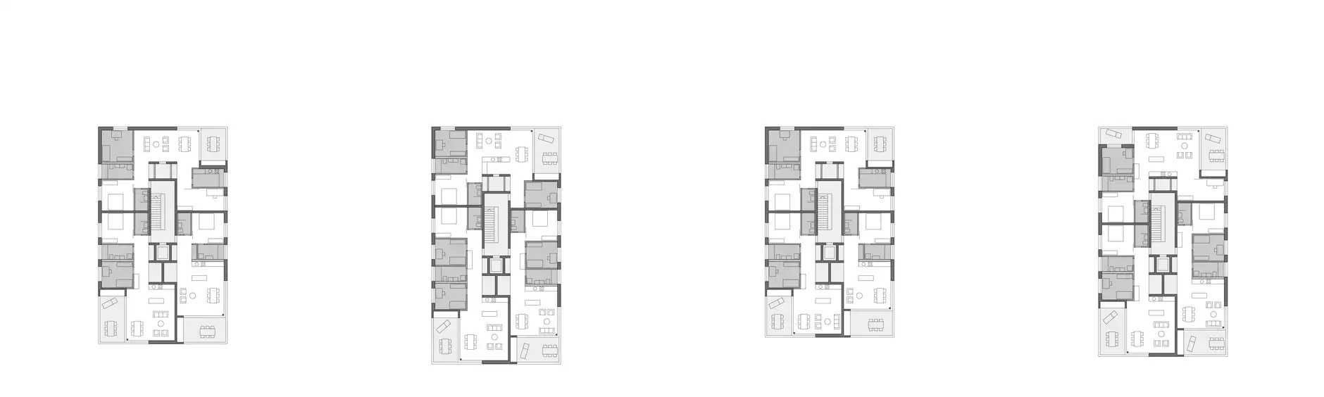 E82 HP Grundriss 1 bis 7 Obergeschoss