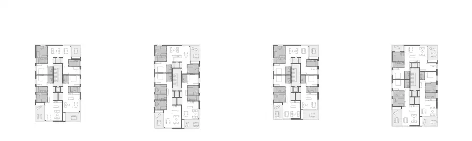 E82 HP Grundriss 1 bis 7 Obergeschoss
