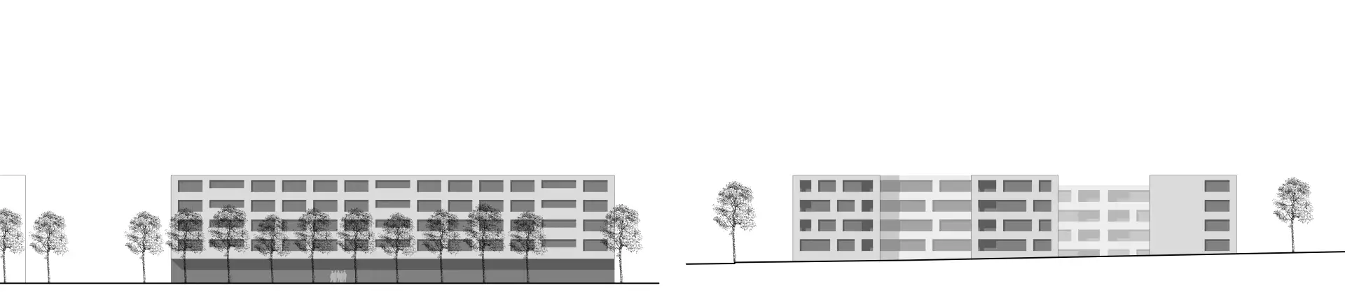 F23 HP Fassaden Nord Süd