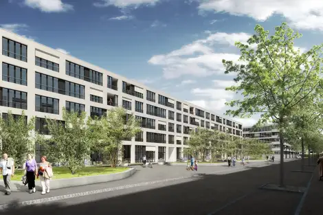 F25 Visualisierung Aussen Vorplatz Eingang