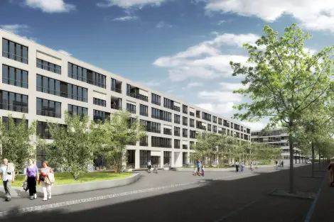 F25 Visualisierung Aussen Vorplatz Eingang
