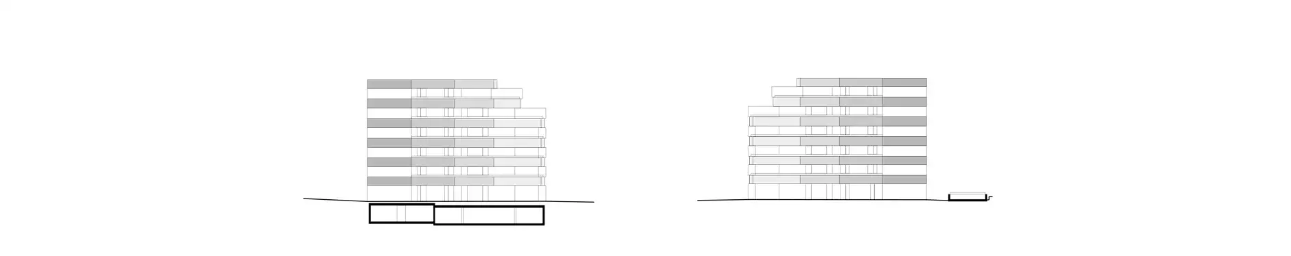 F68 HP B1 Fassade Nord und Süd