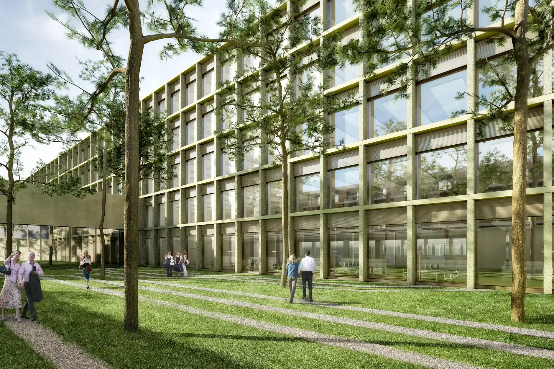 F72 Visualisierung Aussen Swissgrid Begrünung