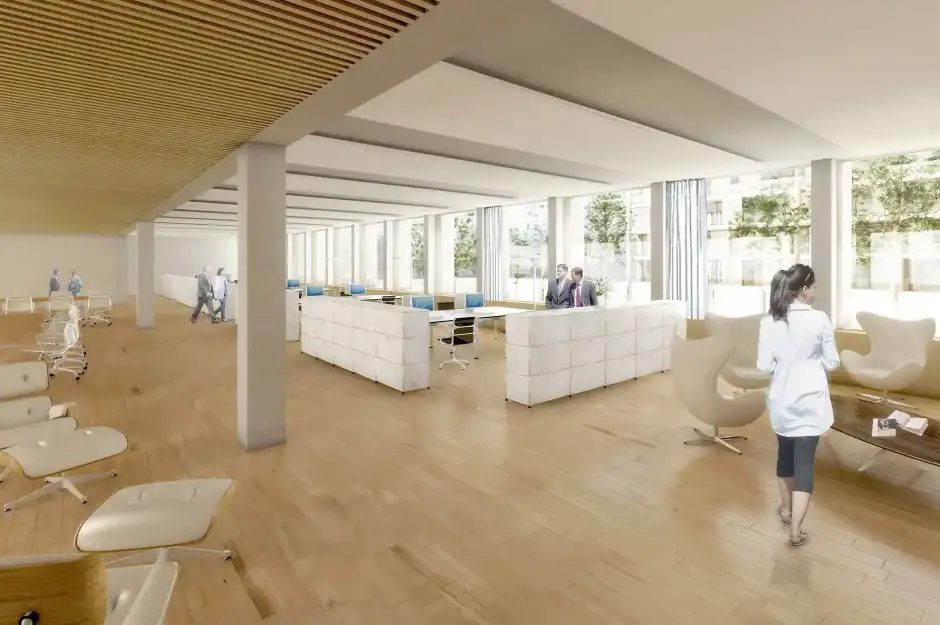 F72 Visualisierung Innen Arbeitsplätze Büro