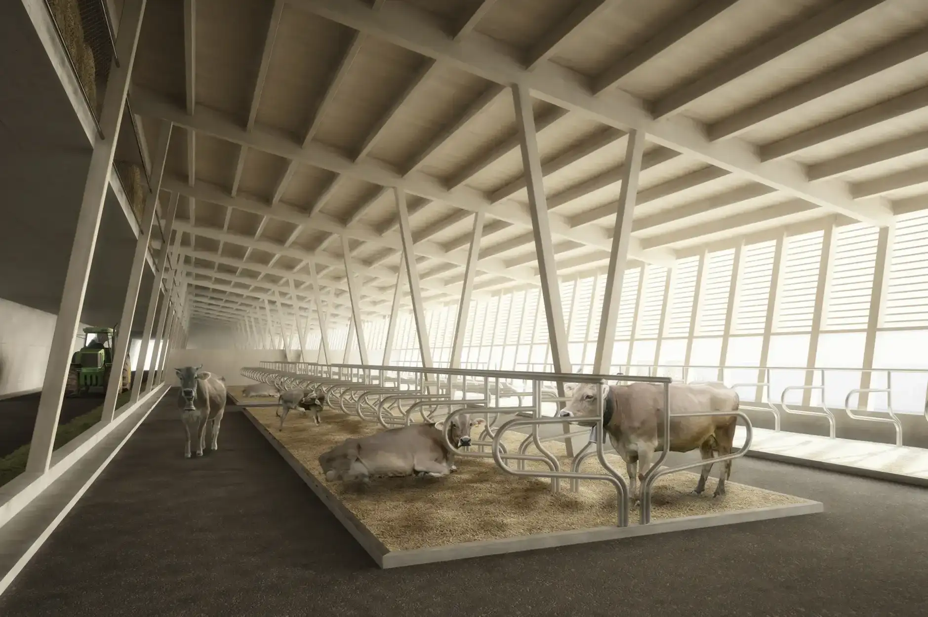 F84 Visualisierung Innen Kuhstall