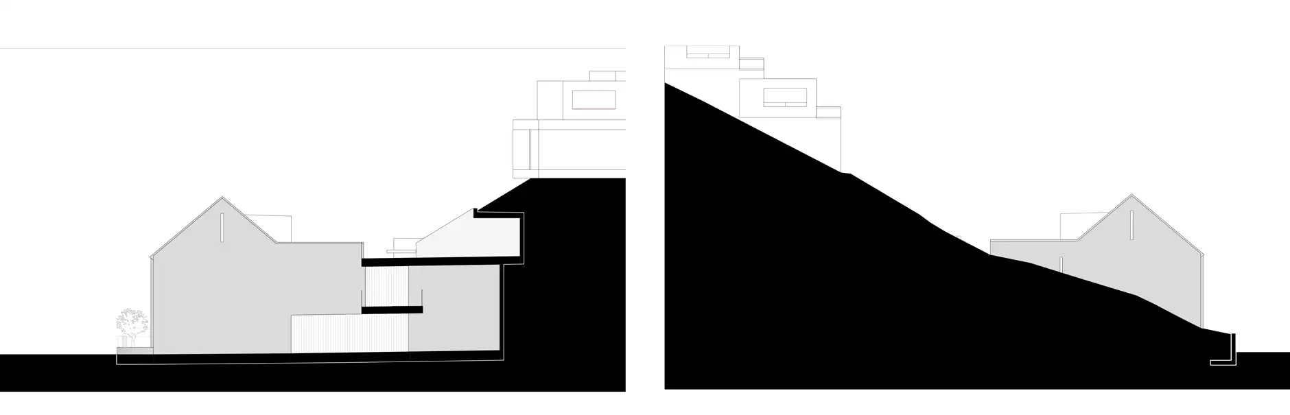 F98 HP Scheune Ost und Westfassaden