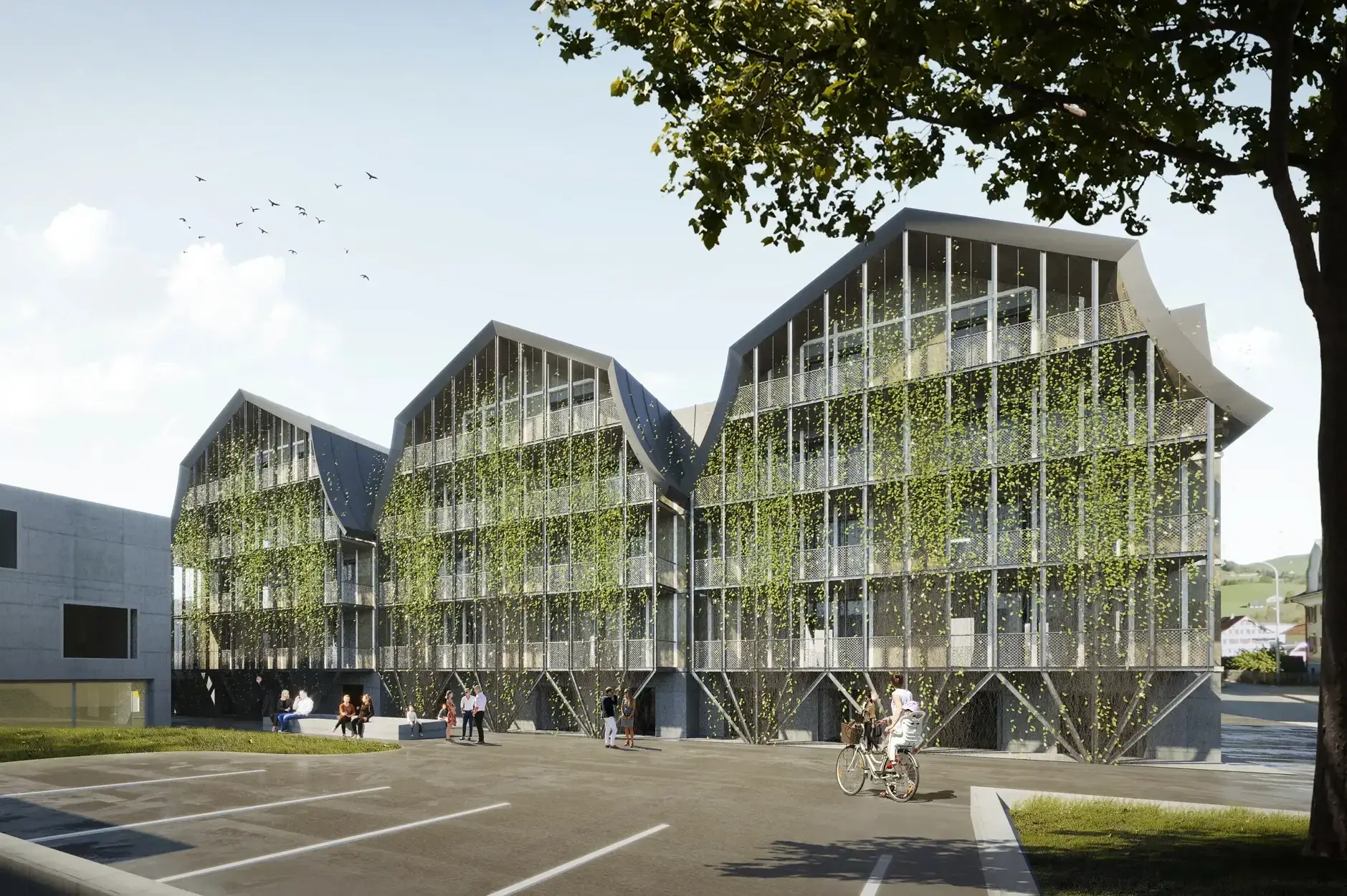 G46 Visualisierung Aussen Parkplatz