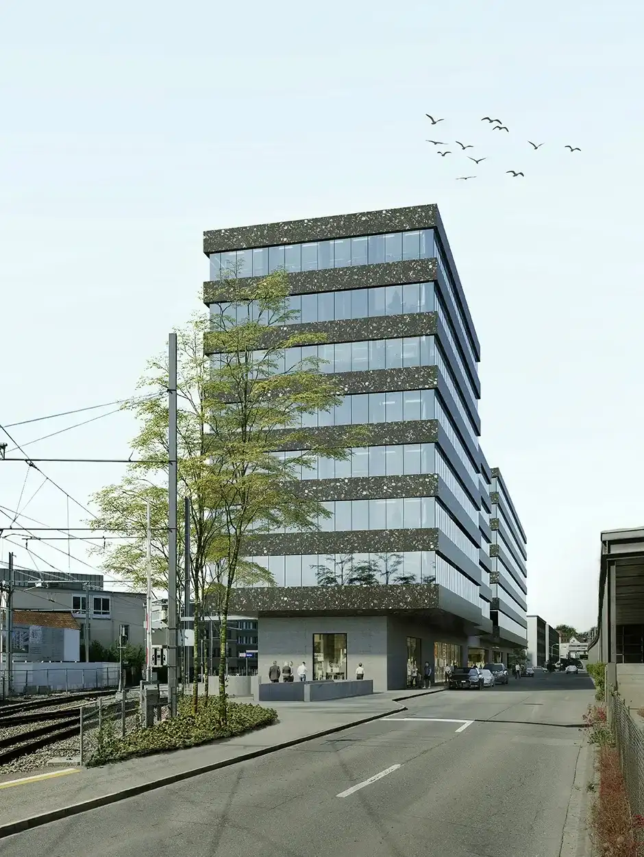 G66 Visualisierung Aussen Gleis Strasse