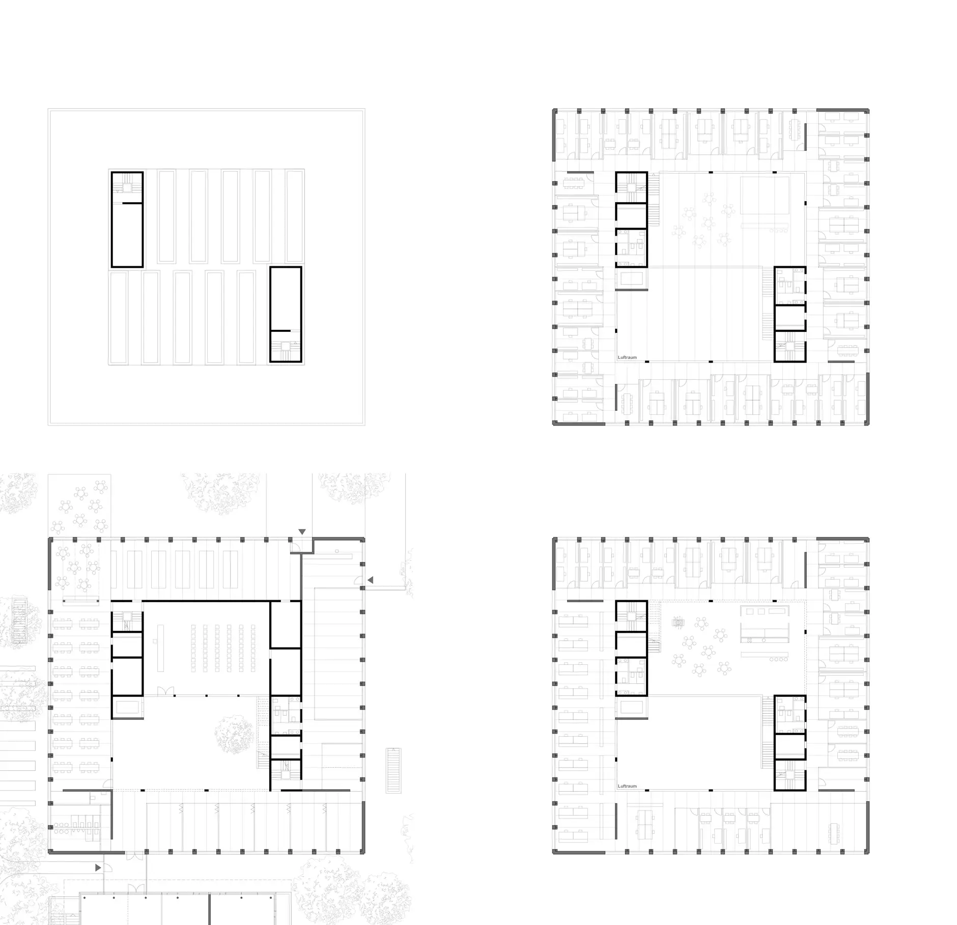 G68 HP Grundrisse Büroneubau