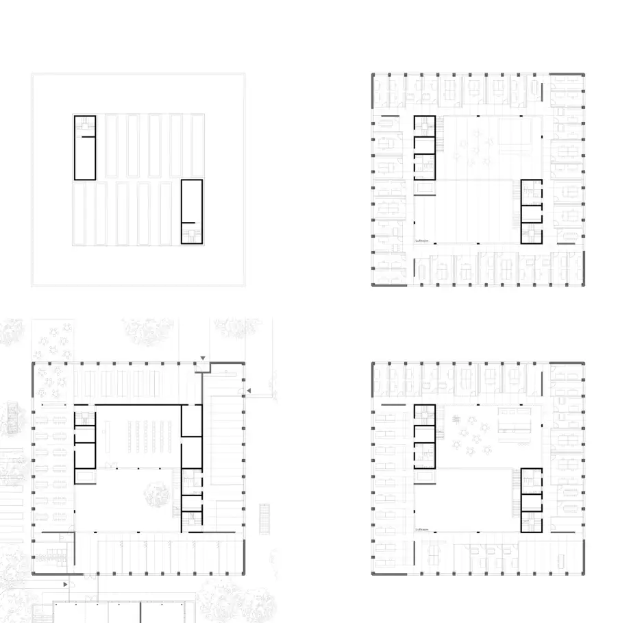 G68 HP Grundrisse Büroneubau
