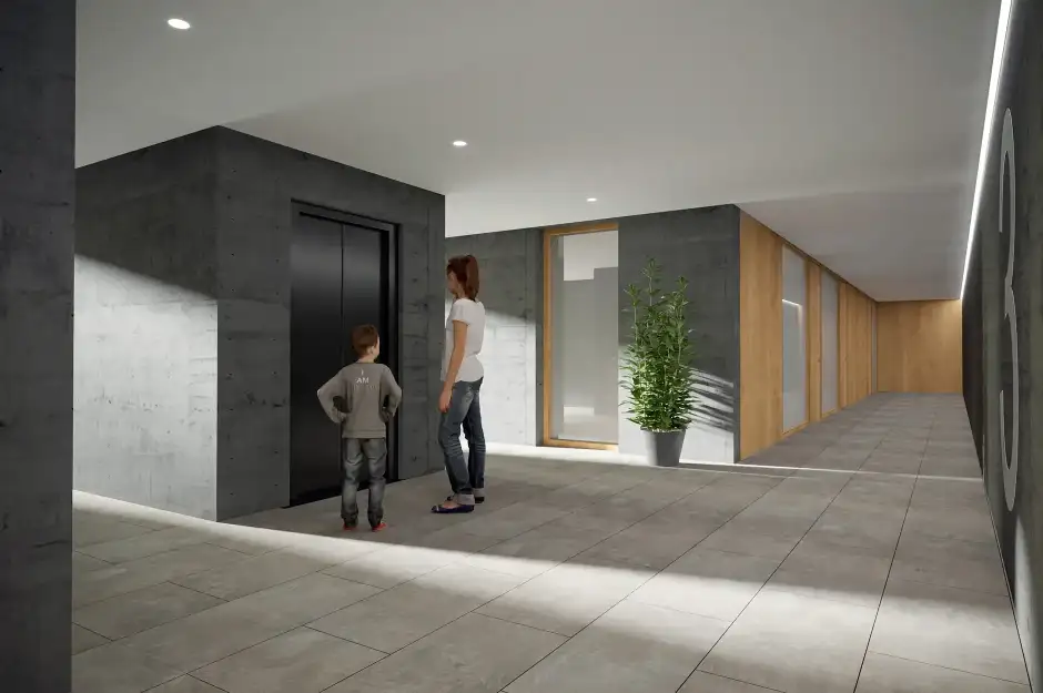 G75 Visualisierung Innen Aufzug