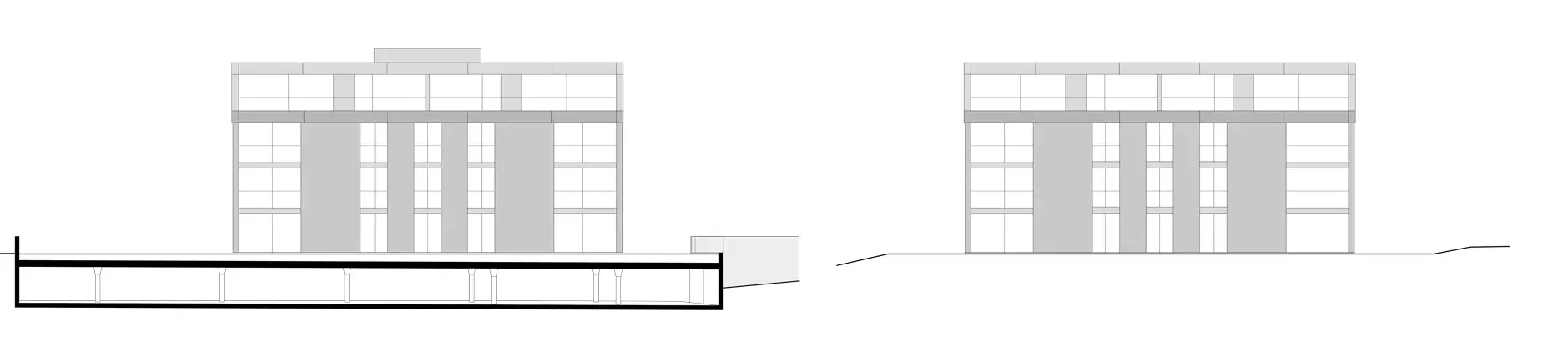 H02 HP Fassaden Suedost Nordwest