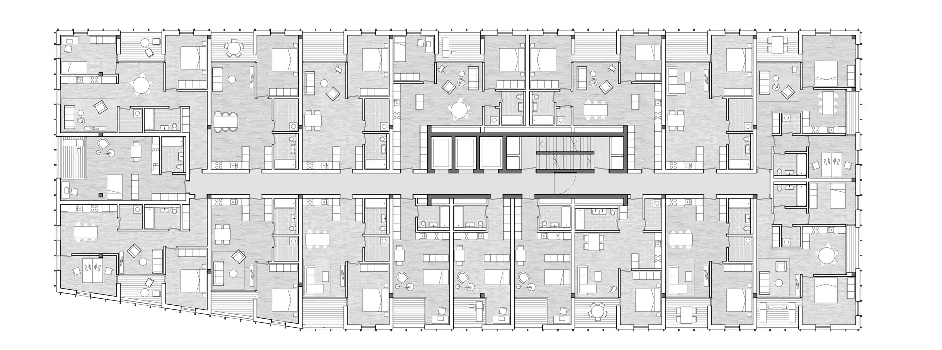 H11 HP Grundriss 5 Obergeschoss Gebäude XII