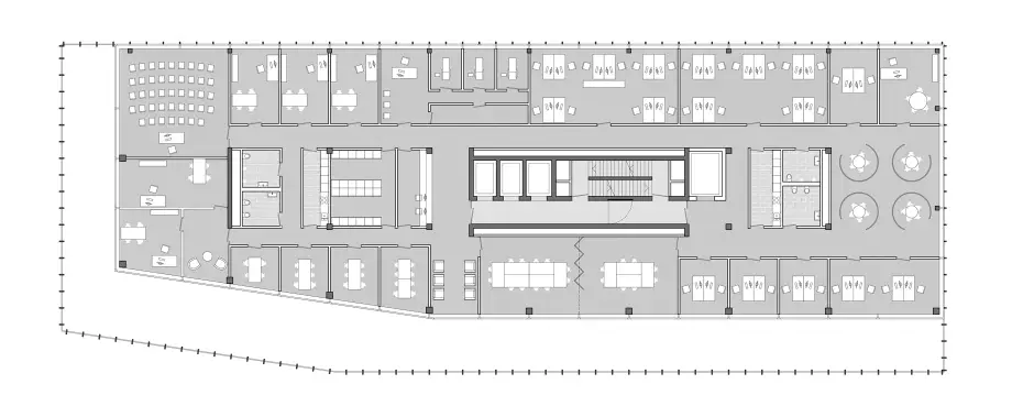 H11 HP Grundriss 2 Obergeschoss Gebäude XII
