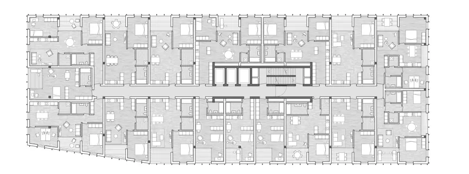 H11 HP Grundriss 5 Obergeschoss Gebäude XII