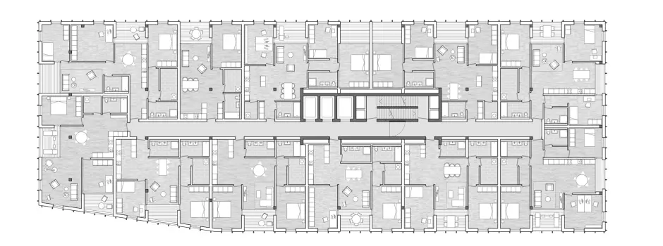 H11 HP Grundriss 10 Obergeschoss Möbliert