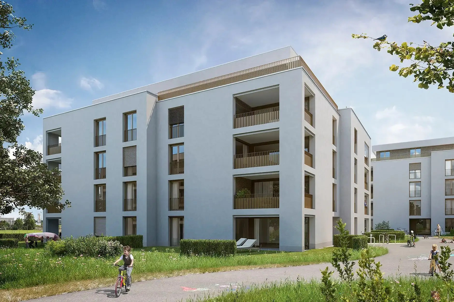 H32 Visualisierung Aussen Fussweg