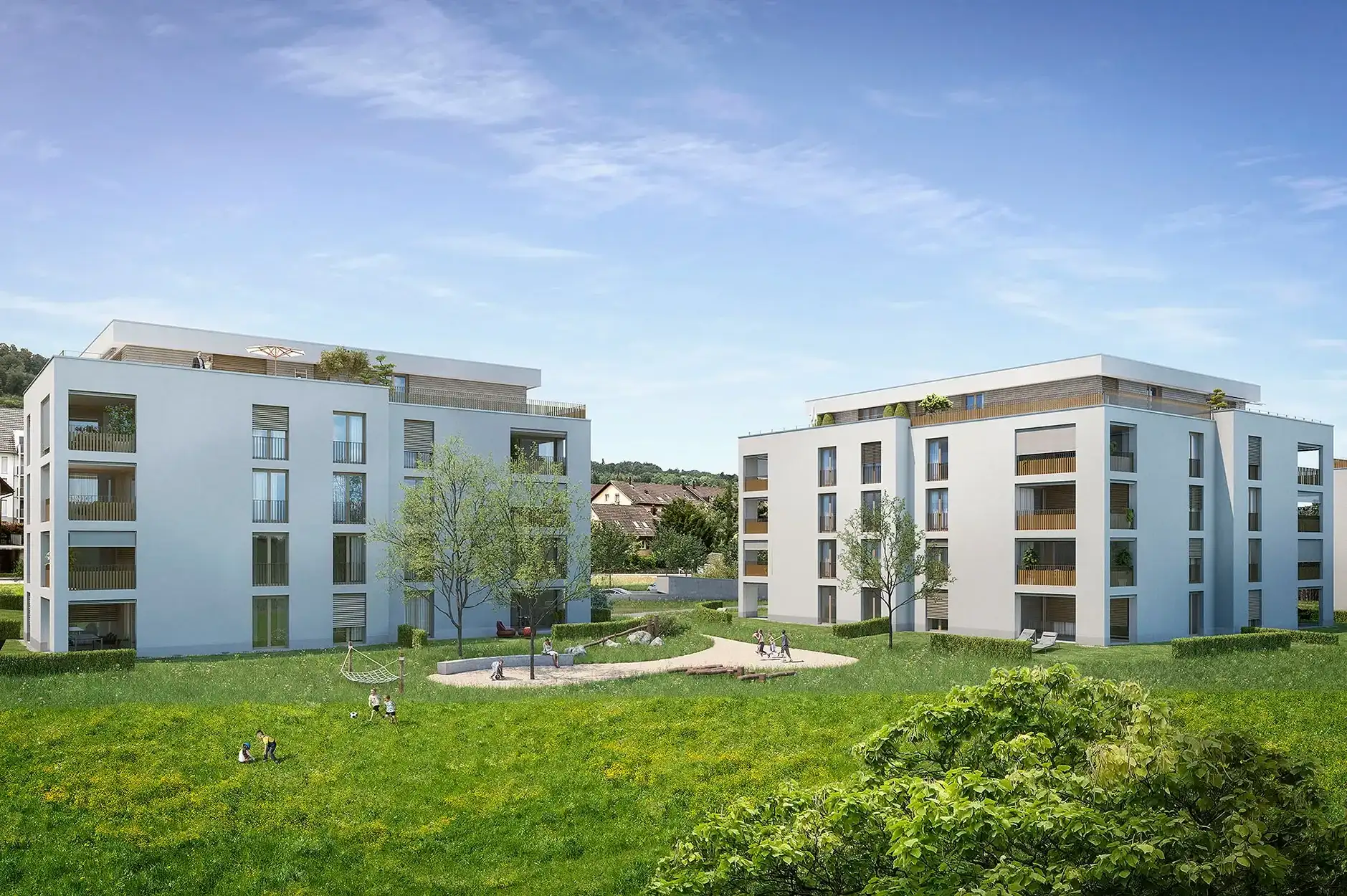 H32 Visualisierung Aussen Wiese