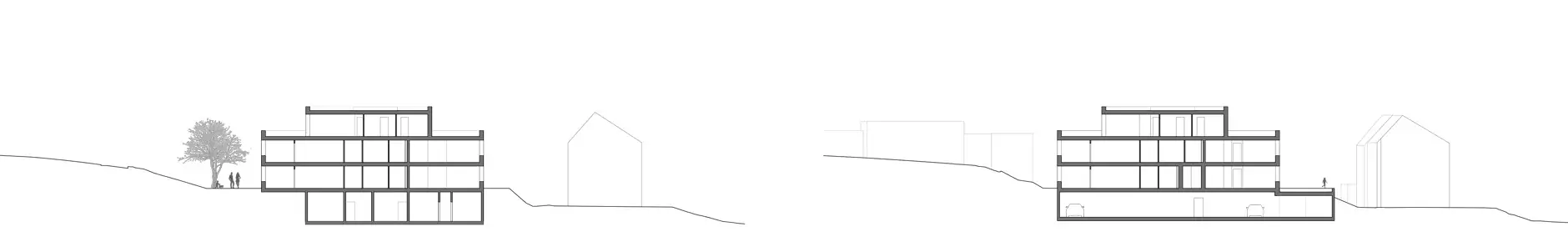 H36 HP TP B Schnitte Häuser B