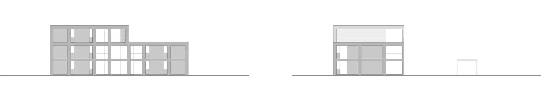 H40 HP Fassaden Ost und Nord