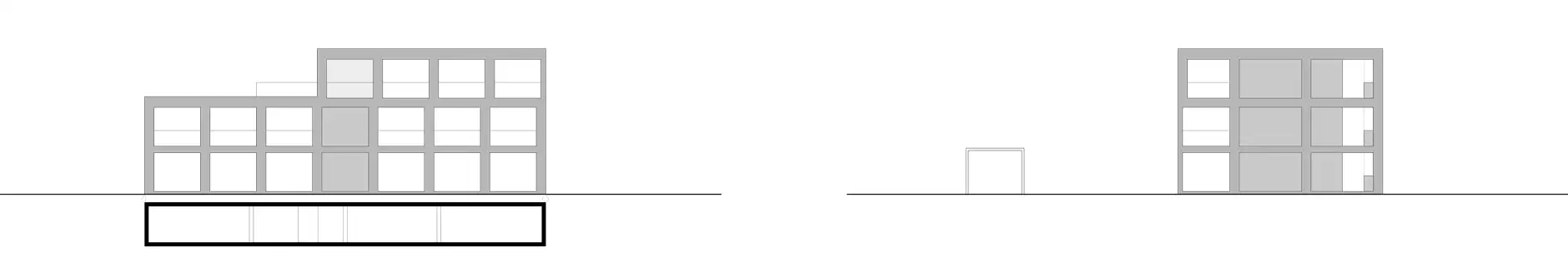 H40 HP Fassaden West und Süd