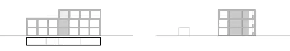 H40 HP Fassaden West und Süd