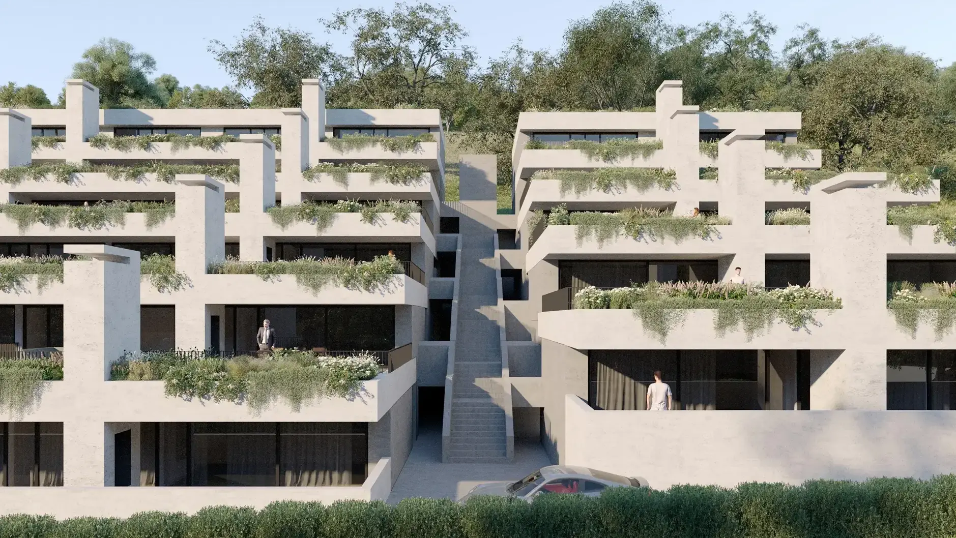 H47 Visualisierung Aussen Treppe