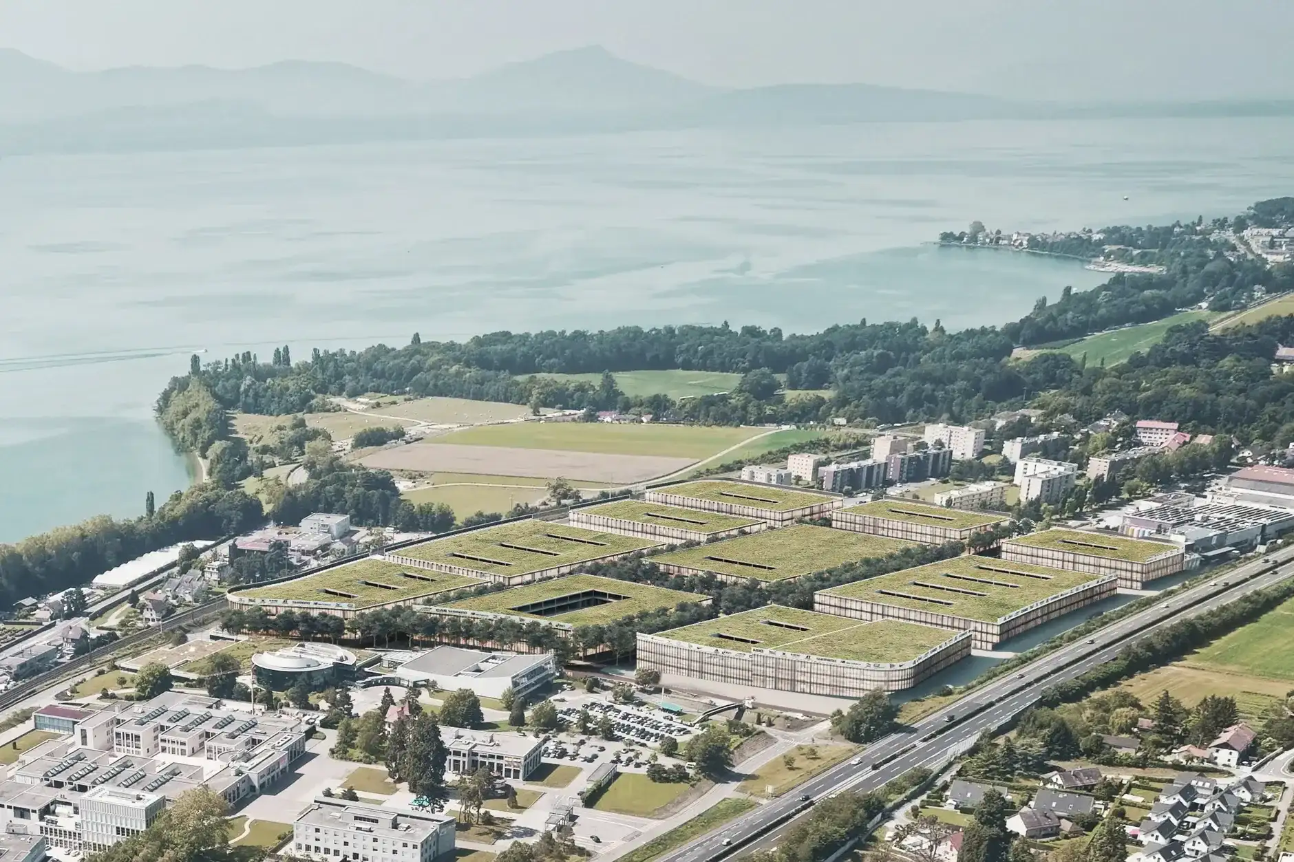 H55 Visualisierung Aussen Situation Vogelperspektive