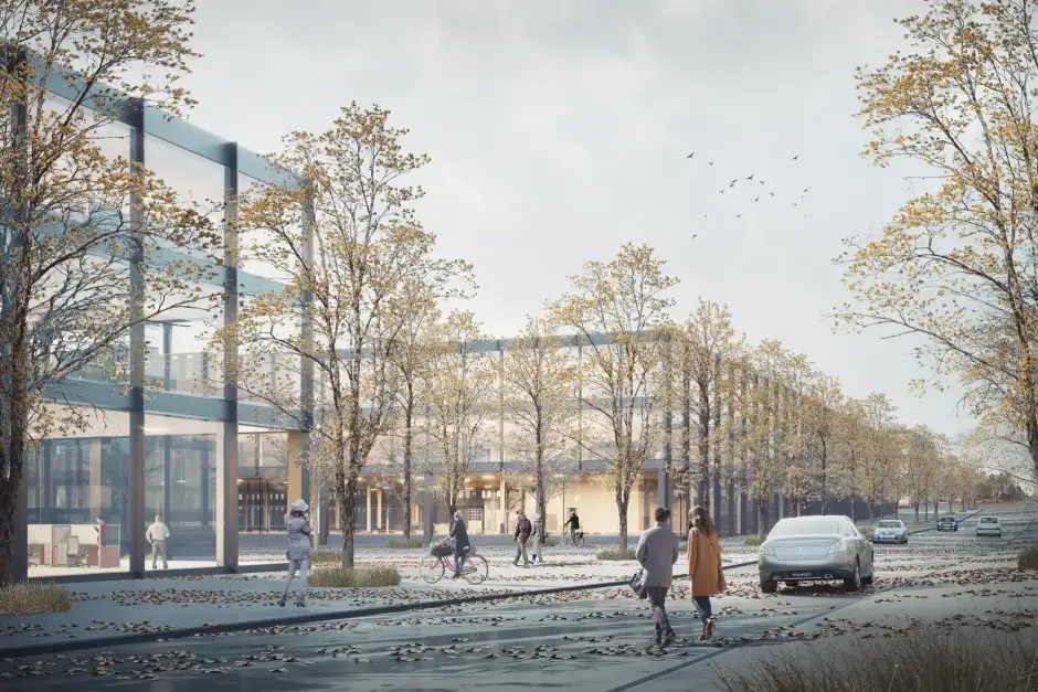 H55 Visualisierung Aussen Strasse