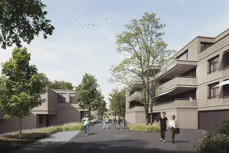 H56 Visualisierung Aussen Spielstrasse