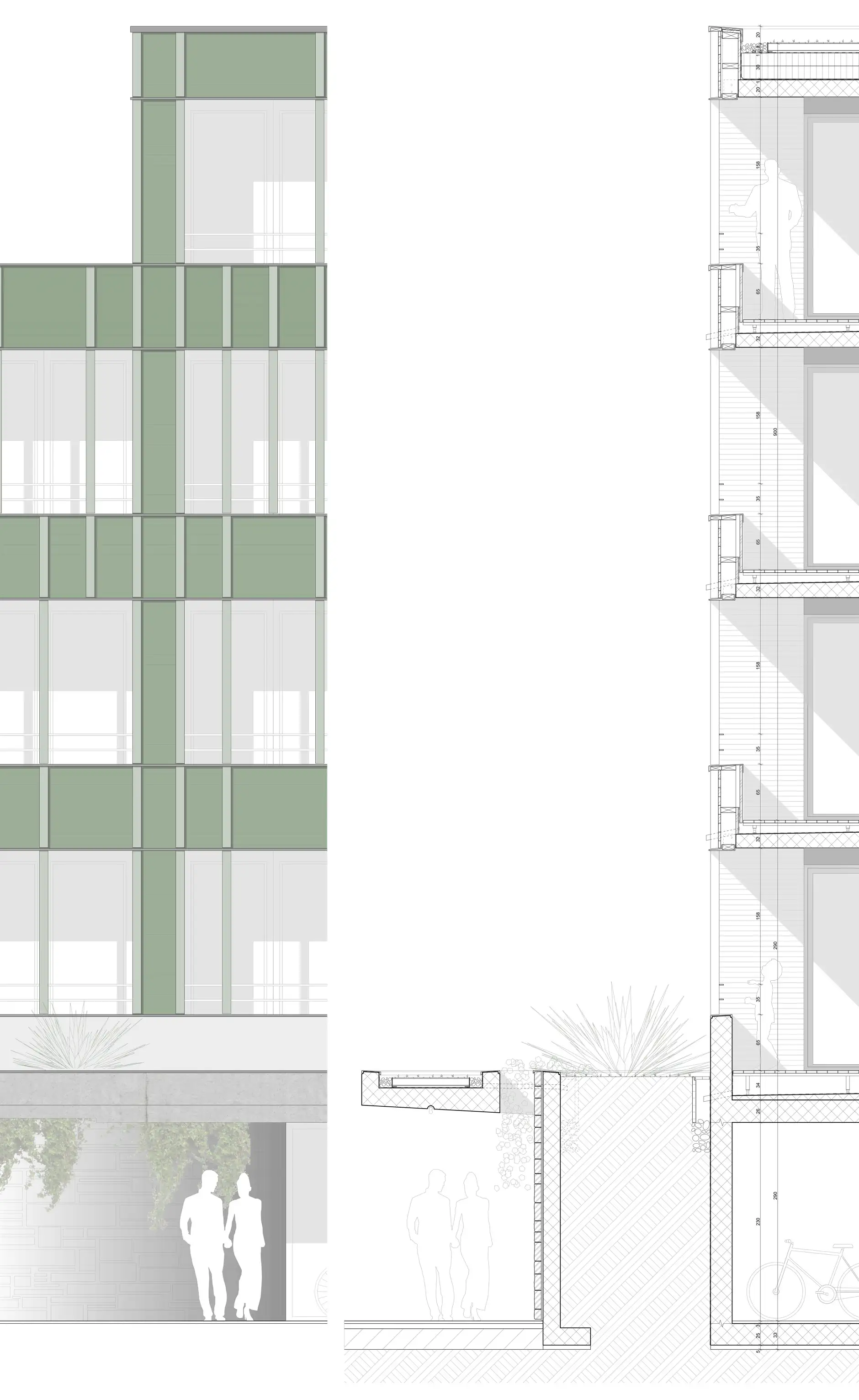 H68 HP Fassadenschnitt Haus D