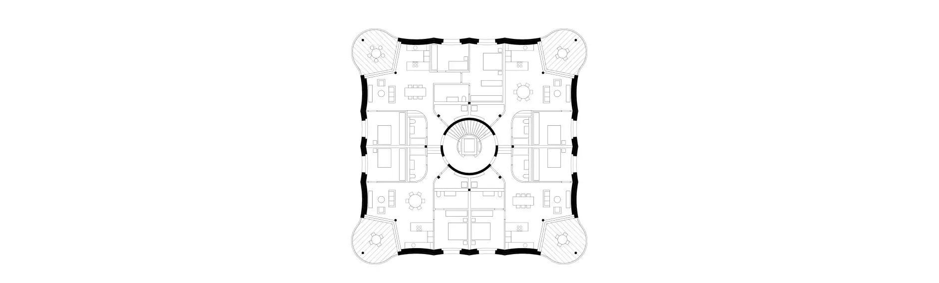 H80 HP Grundriss 1 bis 4 Obergeschoss