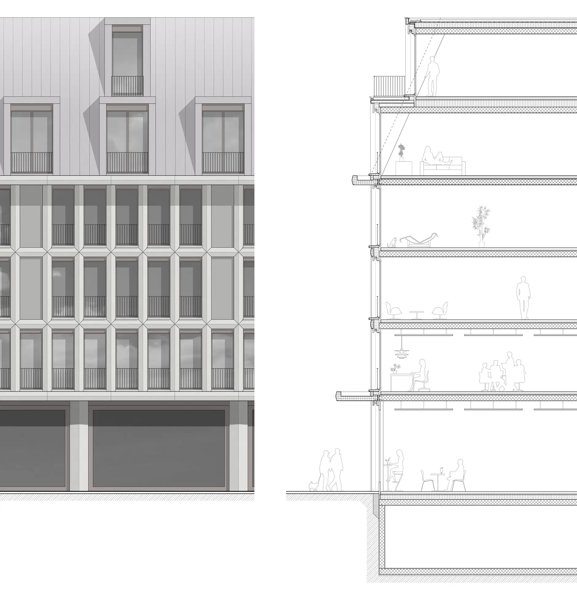 H81 HP Fassadenschnitt