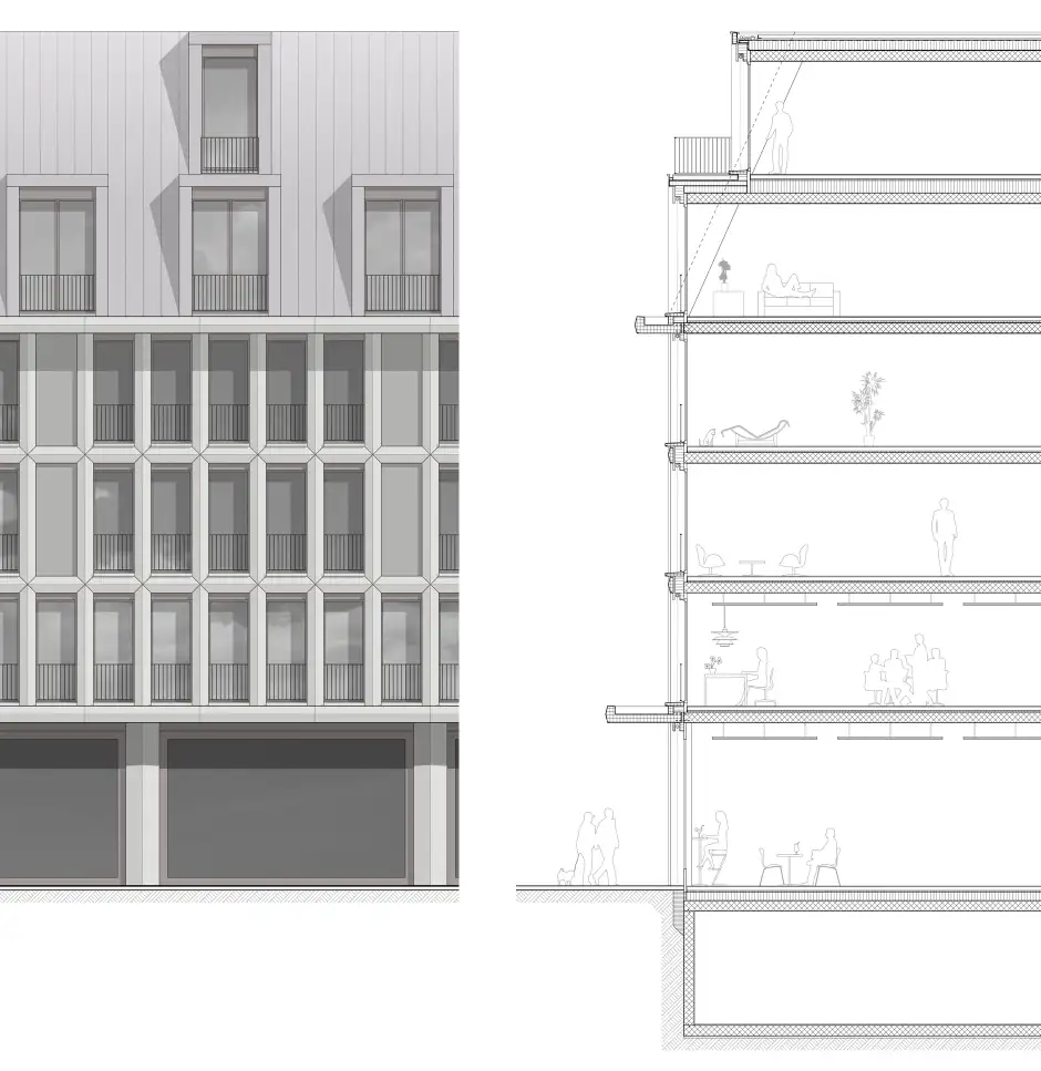 H81 HP Fassadenschnitt