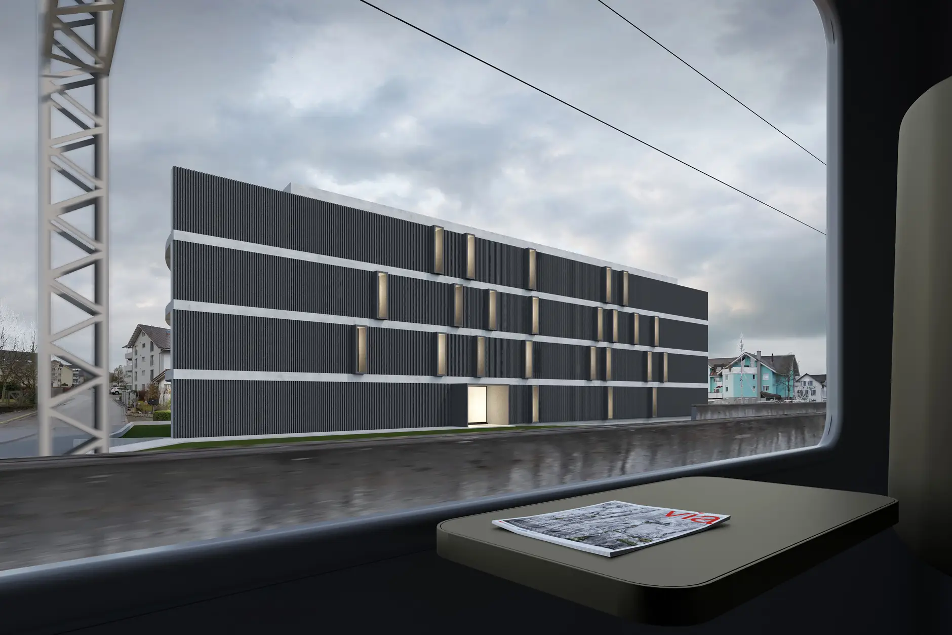 H84 Visualisierung Aussen Zug