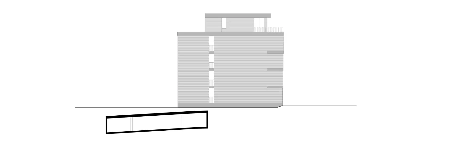 H88 HP Haus B Fassade Nord