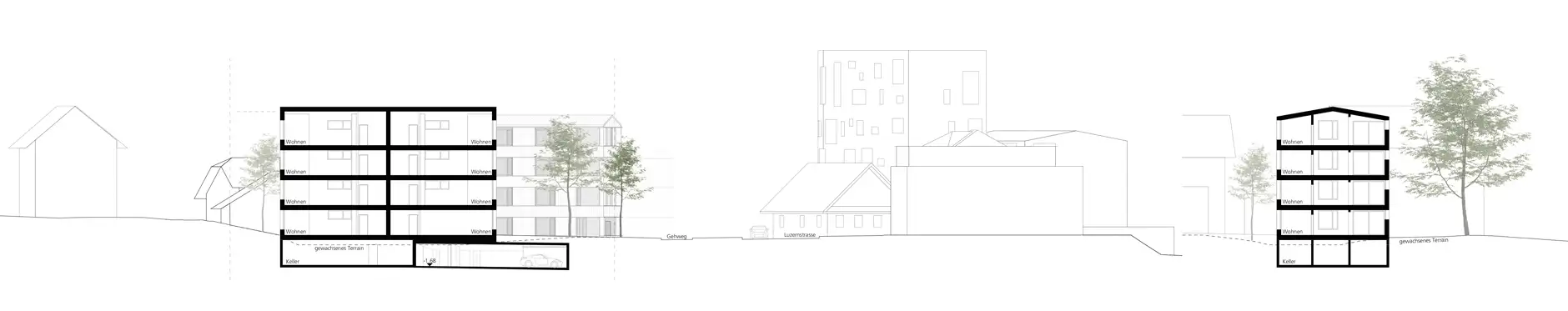 H93 HP Areal am Brunnen Schnitte