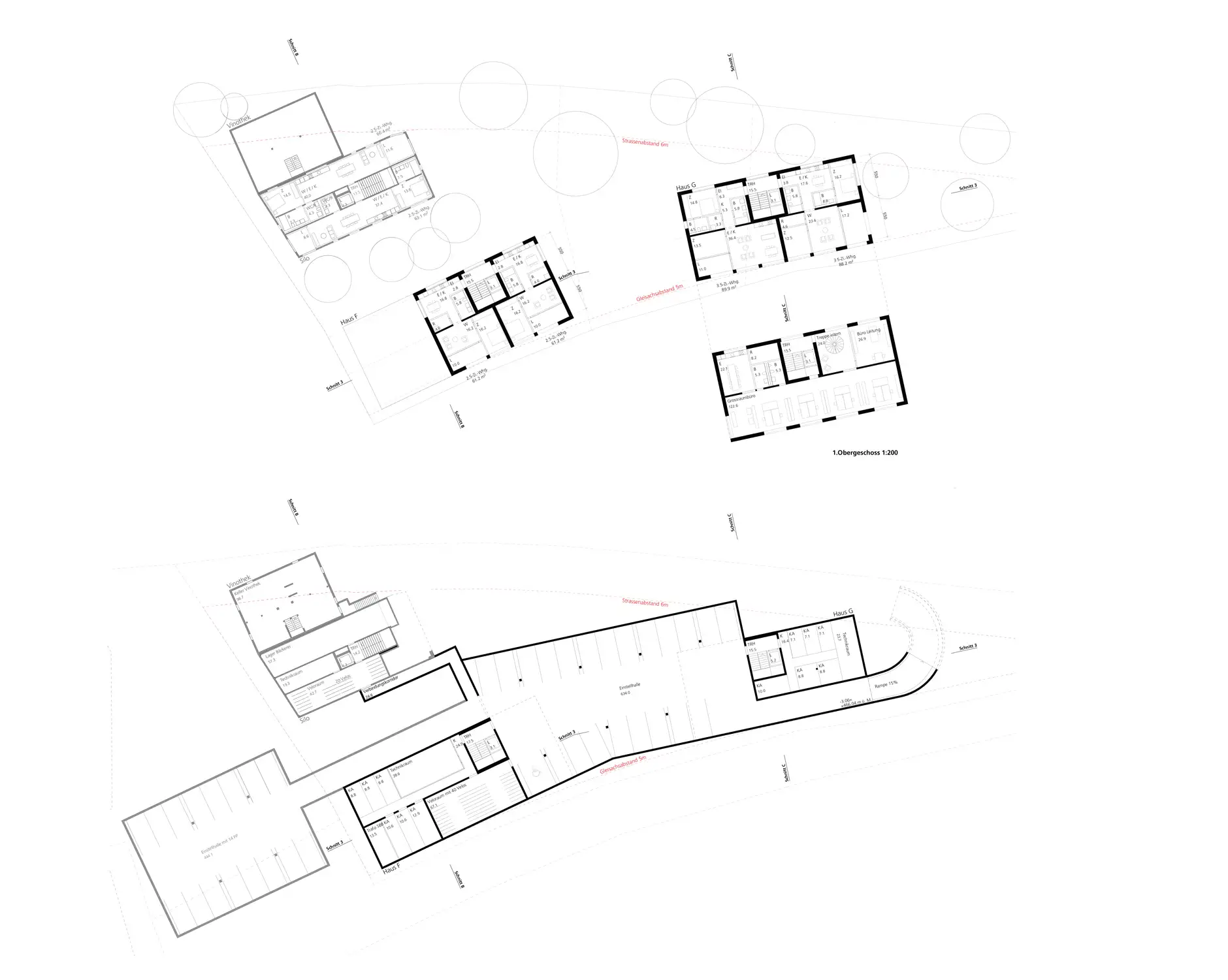 H93 HP Areal Neumühle Grundriss Obergeschoss