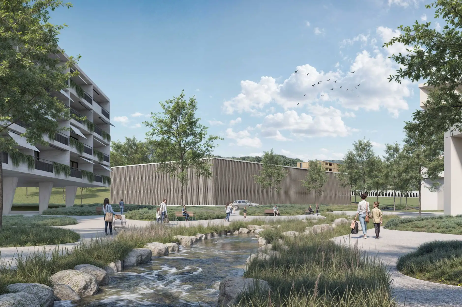 I35 Visualisierung Aussen Park