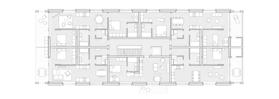 I39 HP Grundriss Obergeschoss Möbliert